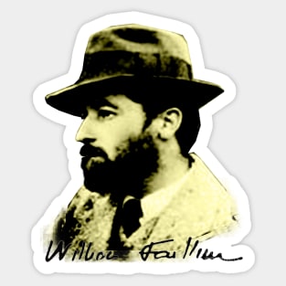 Faulkner – Bearded Young Bohemian Sticker